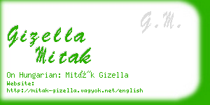 gizella mitak business card